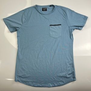 X Cuts Curve Hem Shirt S37-18